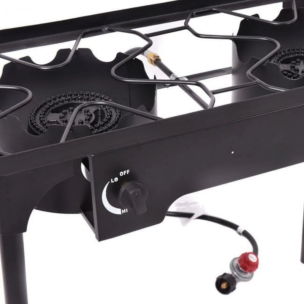 Double Burner Outdoor Sizetove BBQ Grill - 26.0 - Elevate your outdoor cooking experience!