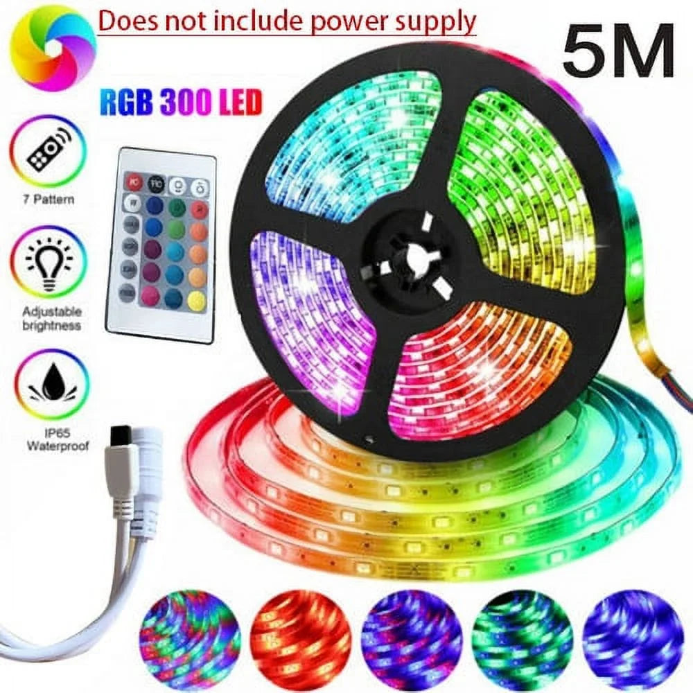 1pcs Camper lights Led Sizetrip Lights 16.4ft RGB 2835 Led Room Lights Led Tape Lights Color Changing