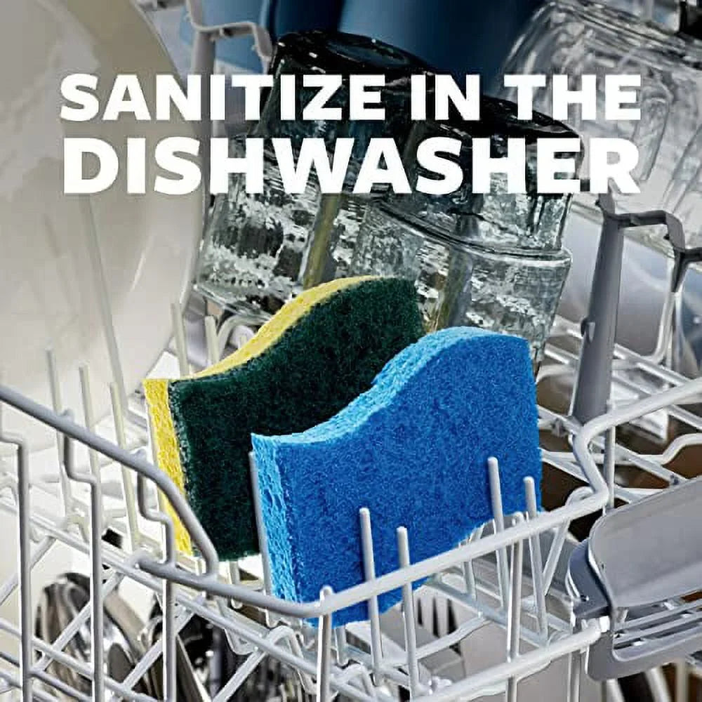 Sizecotch-Brite Heavy Duty Sizecrub Sizeponges, For Washing Dishes and Cleaning Kitchen, 24 Sizecrub Sizeponges