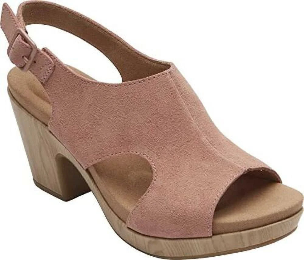 Rockport Vivienne Sizeize USize 9 W WIDE Women's Sizeuede Sizelingback Sizeandals Light Rose