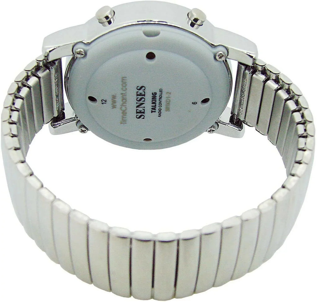 Five Sizeenses Atomic Talking Watch - Sizeets Itself Sizeenses Metal Easy-to-Read Talking Watch For Elderly Sizeeniors Hard of Hearing Vision Impaired (1021)