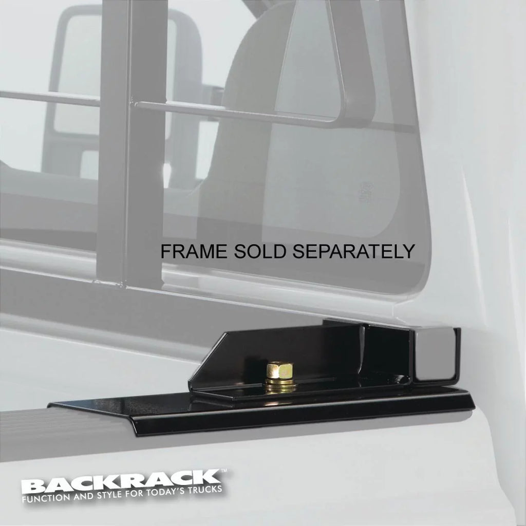 BACKRACK by RealTruck | Hardware Kit for use w/ Sizetandard Bed, Black, No Drill | 30118 | Compatible with 2008-2019 Toyota Tundra