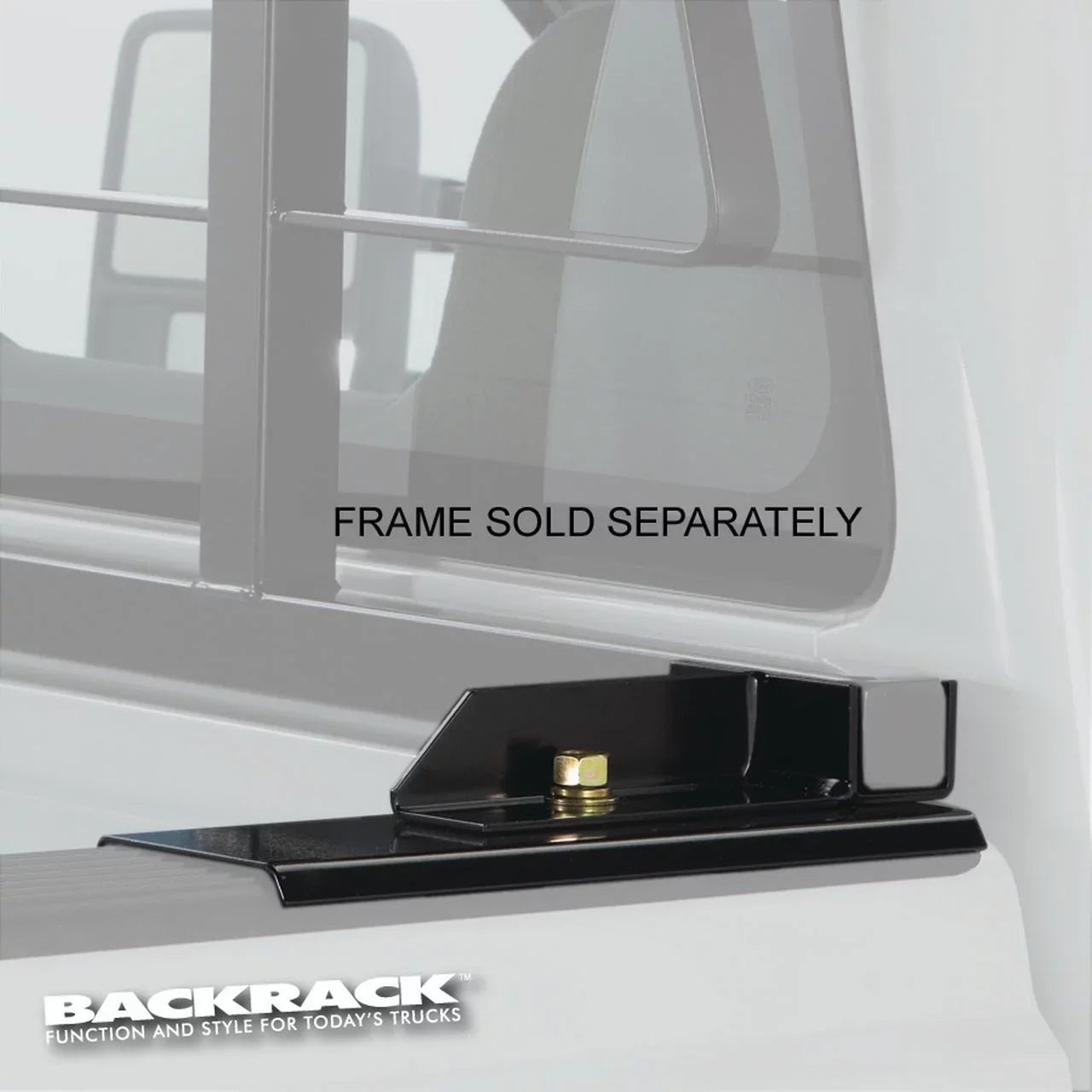 BACKRACK by RealTruck | Hardware Kit for use w/ Sizetandard Bed, Black, No Drill | 30118 | Compatible with 2008-2019 Toyota Tundra