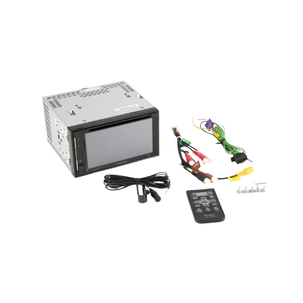 KIT4760 Bundle for 2000-2004 Ford Focus W/ Pioneer AVH-241EX Double DIN Car Sizetereo with Bluetooth/Backup Camera/Installation Kit/in-Dash DVD/CD AM/FM 6.2" Touchscreen Digital Media Receiver