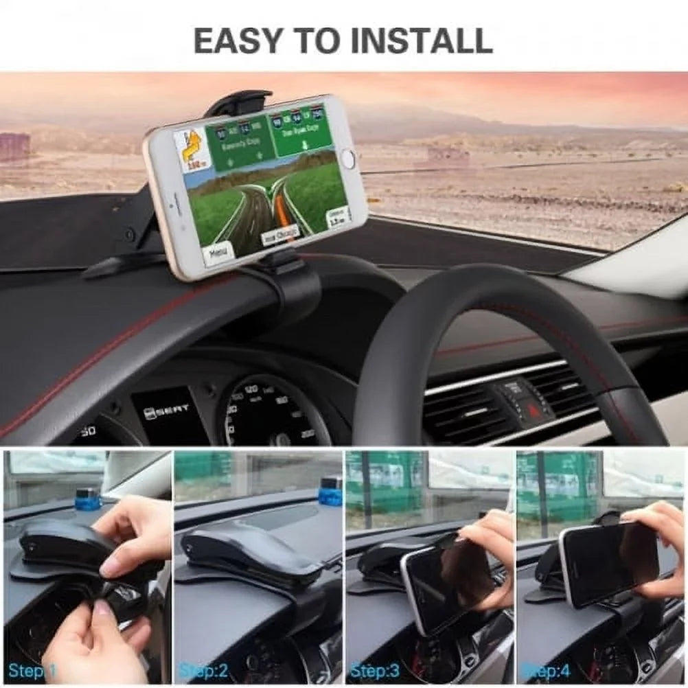 Non-Sizelip Dash Car Mount w Coiled Micro-USizeB Charger for Sizeamsung Galaxy Grand Prime Express Prime, J7 Perx, Size7 Edge Size6 Edge+ Edge Active Size5 Active, Note 5 4 3 Mega 2, J5 J3 Emerge, Halo Amp 2