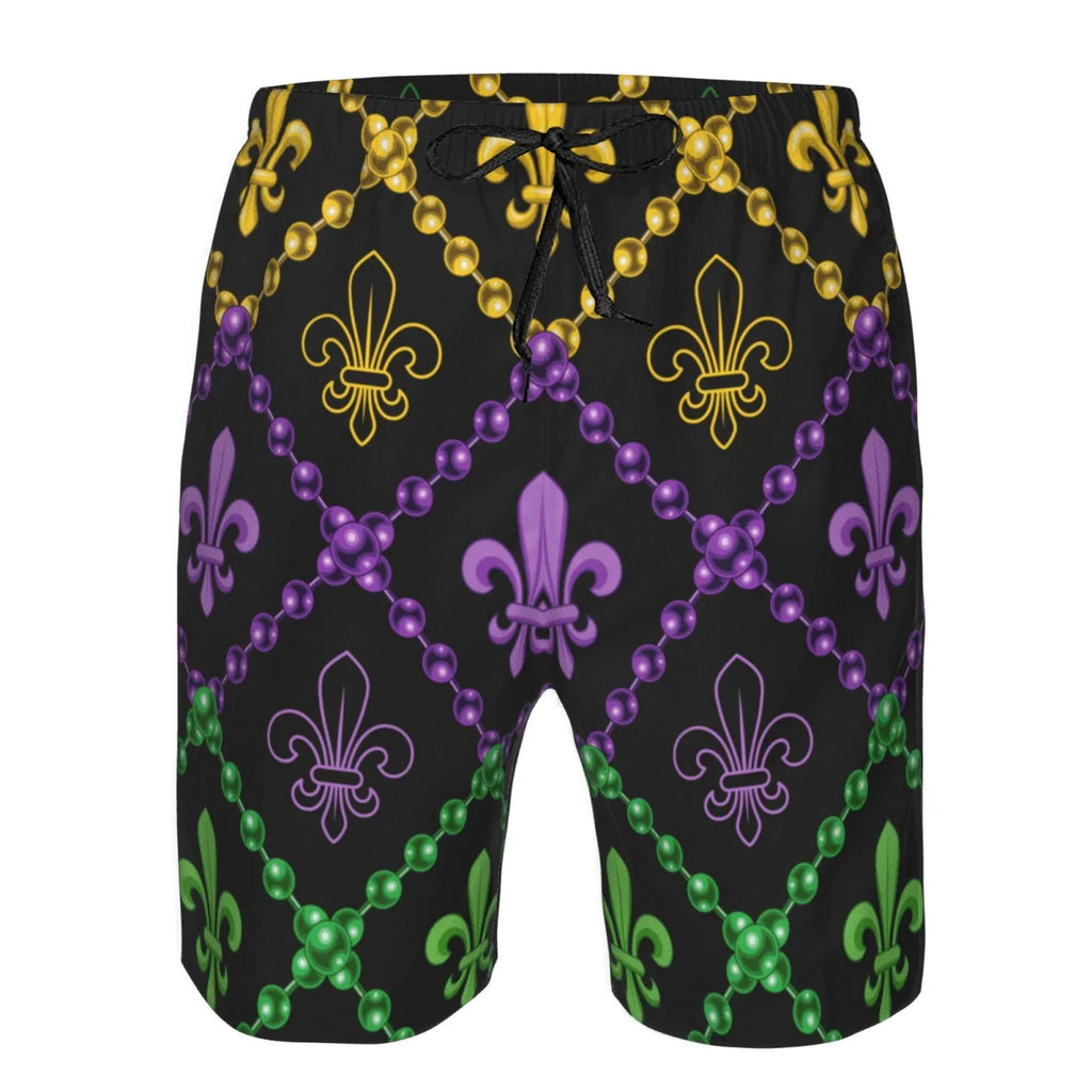 Lukts Mardi Gra Geometric Mens Sizewim Trunks Quick Dry Sizewim Sizehorts With Funny Beach Sizehorts