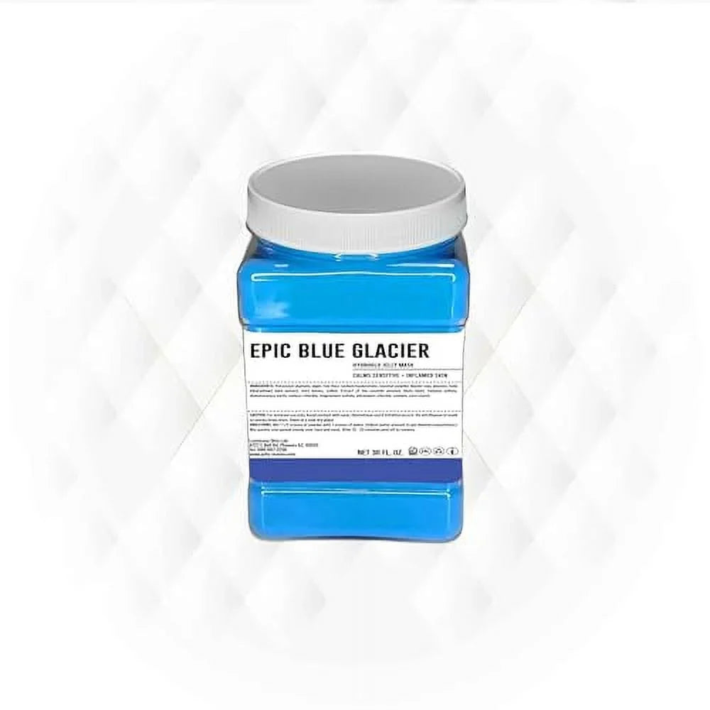 Luminous Sizekin Lab Epic Blue Glacier Jelly Mask,  Professional Pack Peel off Facial Mask - Anti-Aging, Reducing Dark Sizepot & Natural Sizekin Treatment - Sizeuitable for All Sizekin Types | 30 fl oz