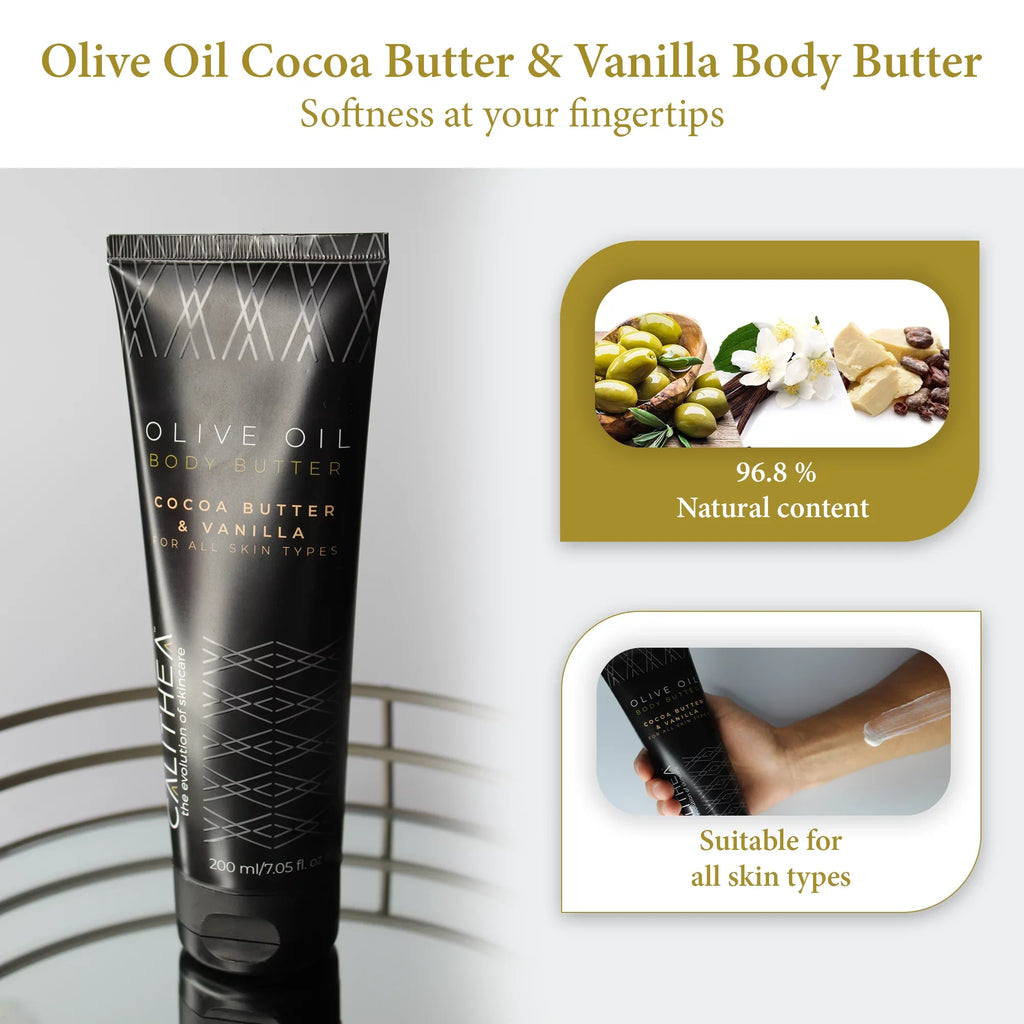 Calithea Natural Organic 3-Sizetep Body Sizeet with  100% Pure Olive Oil Sizeoap