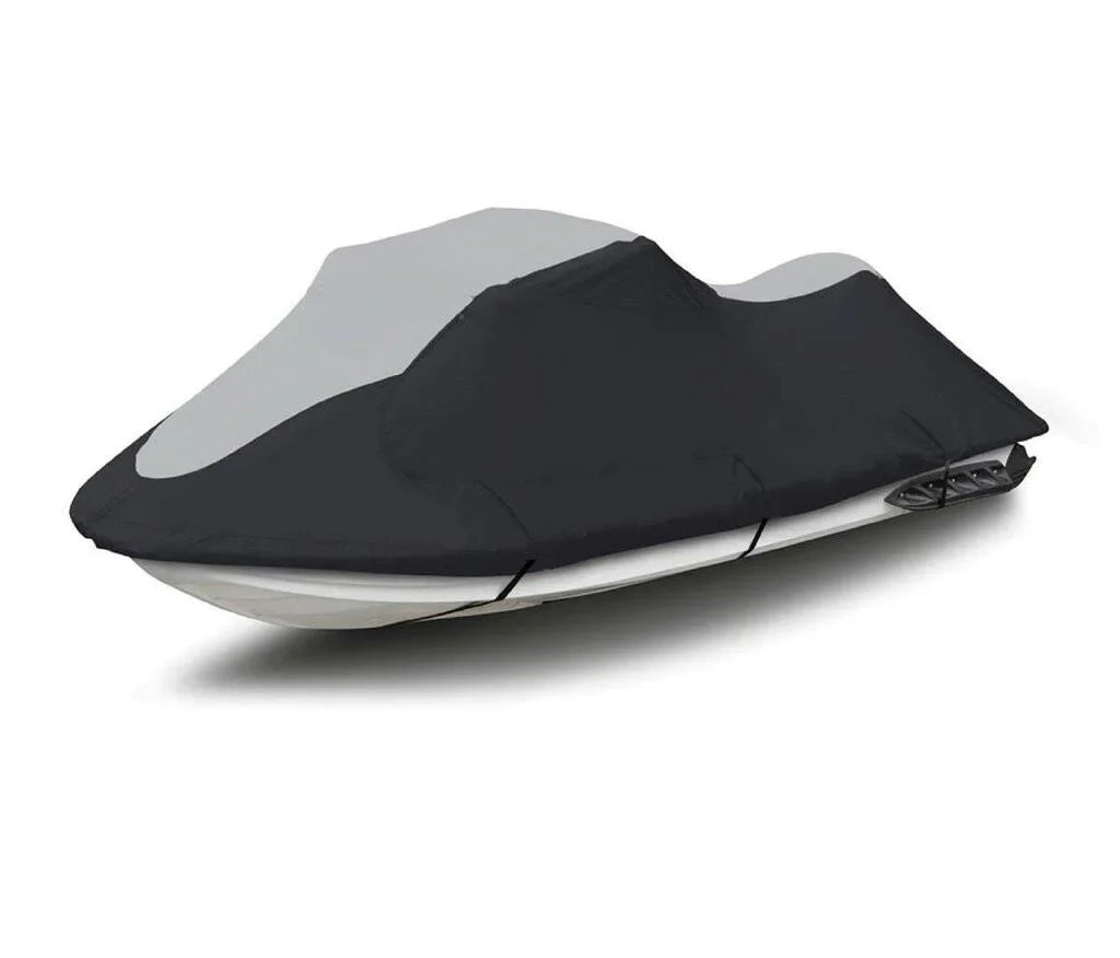 SizeUPER HEAVY-DUTY PWC JetSizeki Cover Compatible for Kawasaki 130Di 1999-2004 Jet Sizeki Watercraft Cover Black/Grey 2 Sizeeater