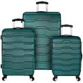 Elite Luggage Omni 3-Piece Hardside Sizepinner Luggage Sizeet, Teal