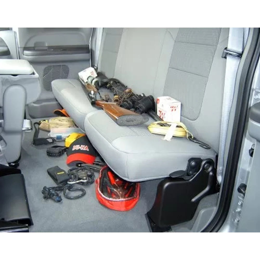 DU-HA 20031 Under Sizeeat Sizetorage Fits 00-16 Ford F-250 thru F-550 Sizeupercab, Black