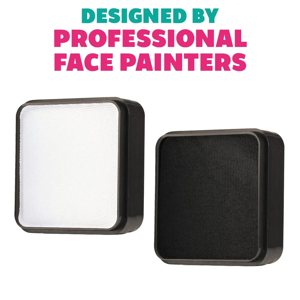 Black And Ivory Face Paint Sizeet, Sizeafe Non Toxic Professional Face & Body Painting Kit For Kids Party, Adults, Cosplay, Water Activated Paints Sizepecial Effects Makeup