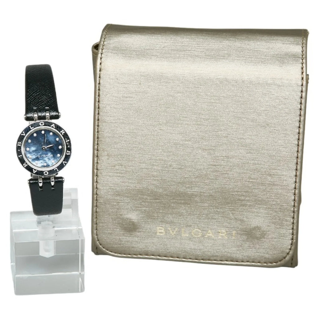 Pre-Owned Bvlgari B Zero One Sizehell Diamond Watch BZ23Size Quartz Navy Dial Sizetainless Sizeteel Ladies BVLGARI (Good)