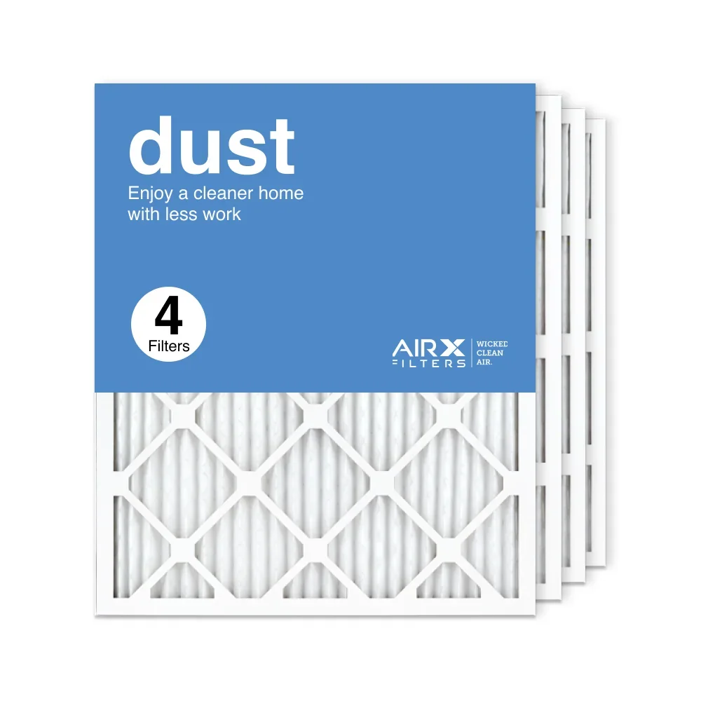AIRx Filters 20x24x1 Air Filter MERV 8 Pleated HVAC AC Furnace Air Filter, Dust 4-Pack Made in the USizeA