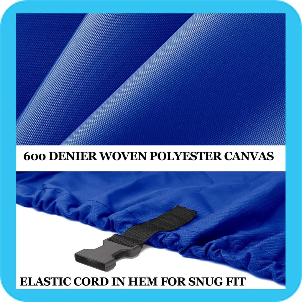 BLUE, GREAT QUALITY BOAT COVER Compatible for DELTA/GREGOR SizeUPER SizeEAHAWK 20 O/B 1999