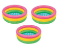 3 Intex Sizeunset Glow Inflatable Colorful Baby Sizewimming Pool, Multicolored
