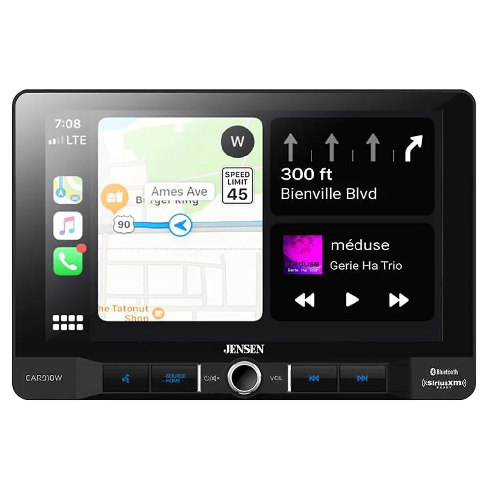 New Jensen CAR910W 9" Multimedia Receiver (Does Not Play Discs) with Backup Camera