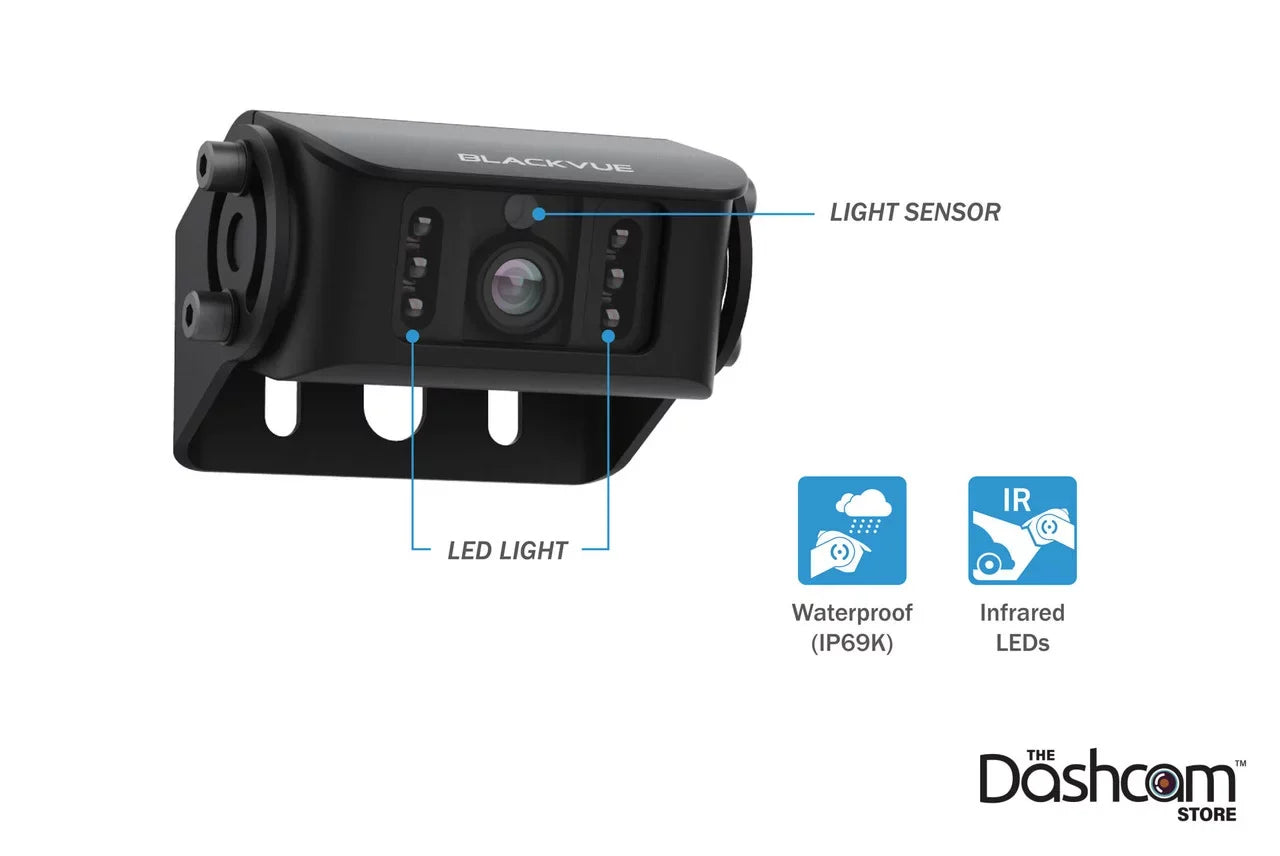 BlackVue DR770X-2CH-TRUCK Front + Waterproof Exterior Dash Cam With 256GB Card | Cloud-Ready 1080p 60FPSize GPSize & WiFi