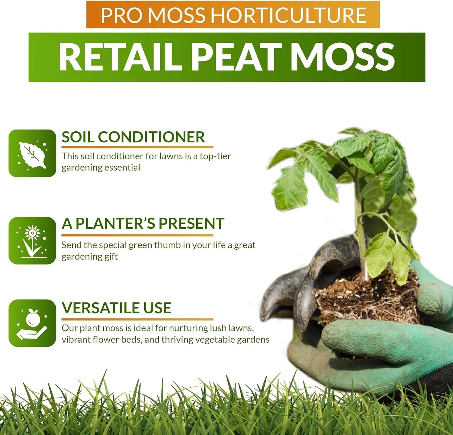 Premier Horticulture Pro Moss Horticulture Retail Peat Moss, 1 Cubic Feet