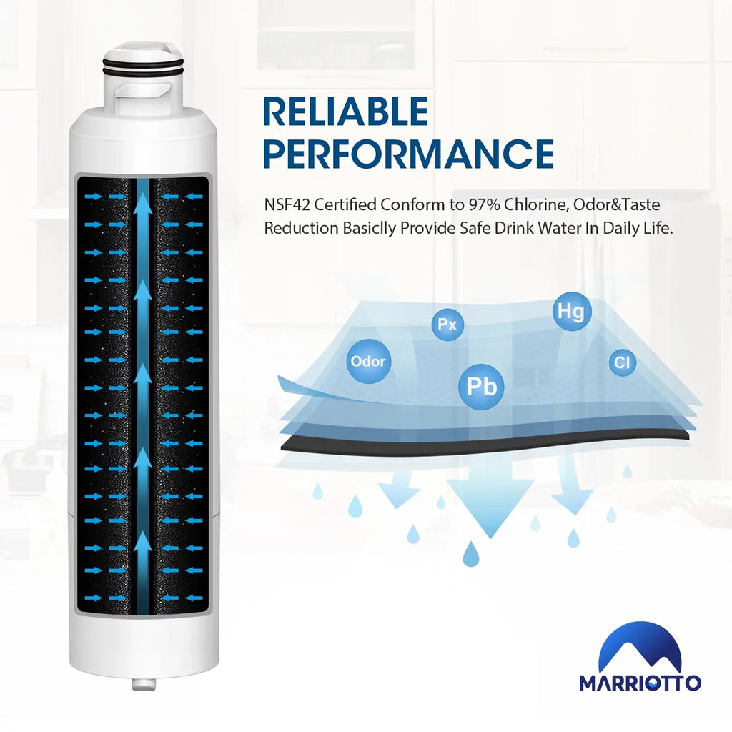 MARRIOTTO DA29-00020B Replacement Water Filter for DA29-00020B, HAF-CIN/EXP, RF4267HARSize, 4 Pack