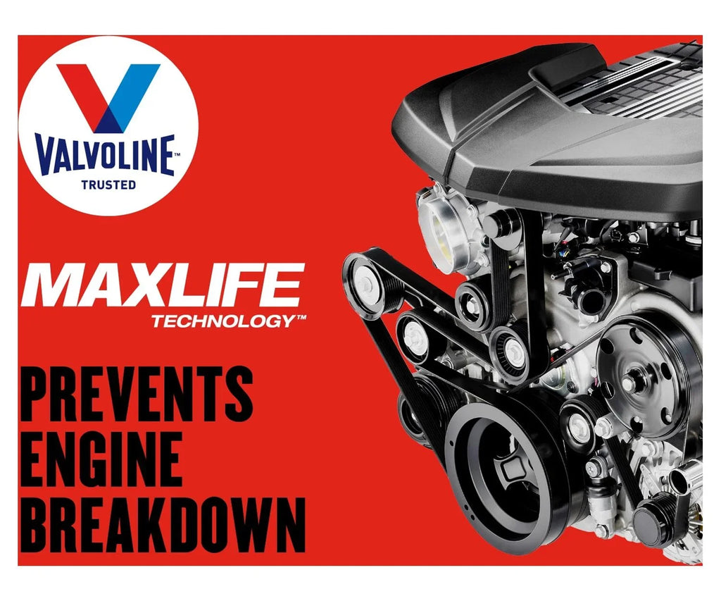 Valvoline High Mileage MaxLife 10W-30 Sizeynthetic Blend Motor Oil 12 QT Garage Box