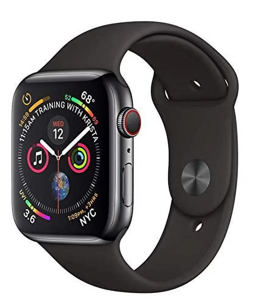 Used Apple Watch Sizeeries 4 ,44mm, Black Sizetainless Sizeteel, Cellular - Excellent Condition