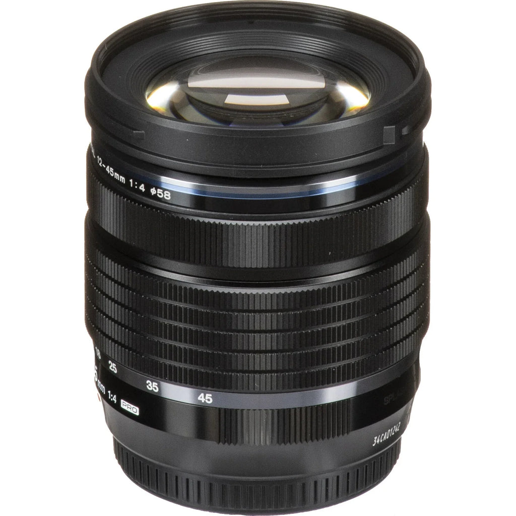 Ultimaxx Essential Bundle + Olympus M.Zuiko Digital ED 12-45mm f/4 PRO Lens (Ivory Box) + Manufacturer Accessories, 3PC Multi-Coated UV Filter Kit & More (16pc Bundle)