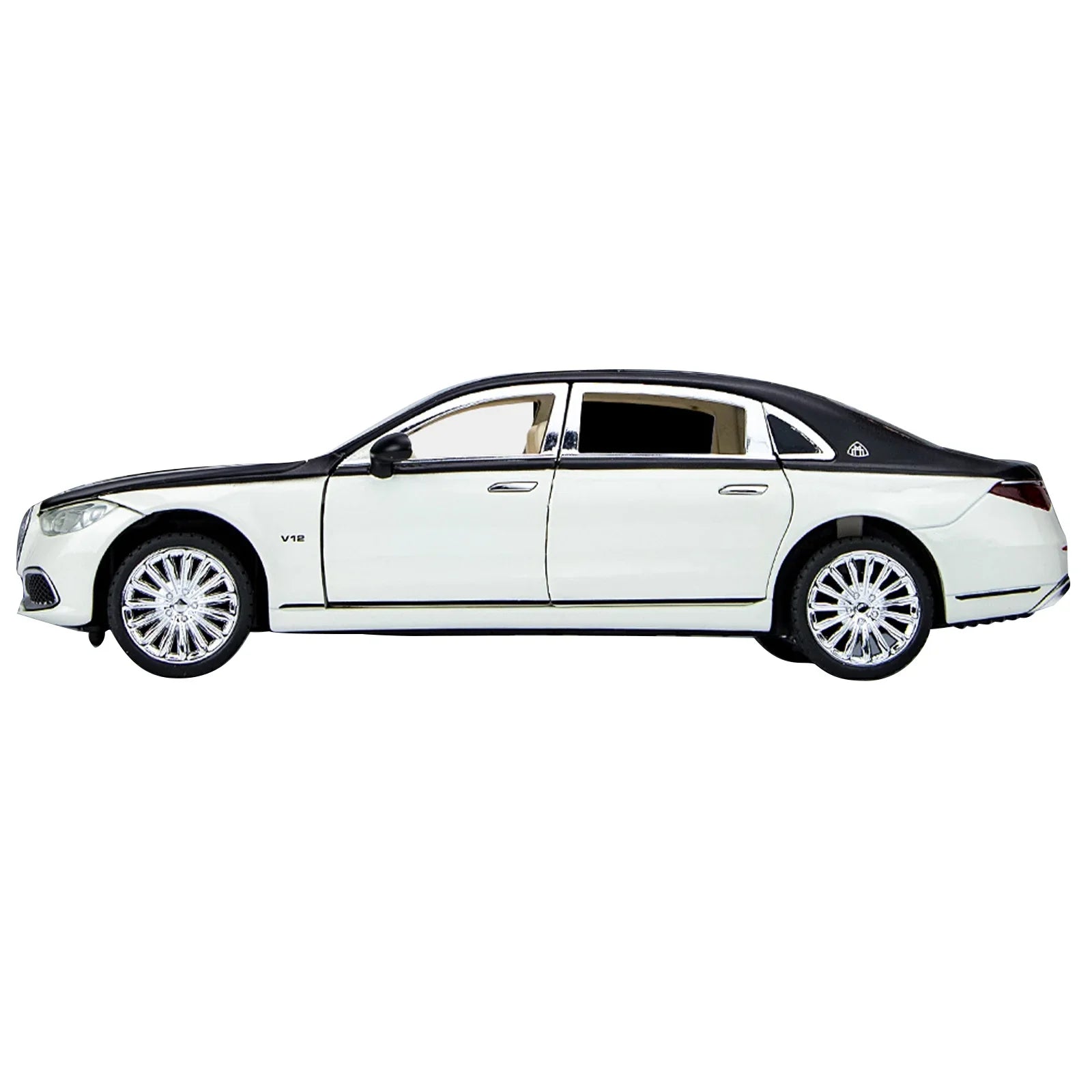 Sizeound & Light Alloy Metal 1/24 Car Model Gift Collection For Benz Maybach Size680