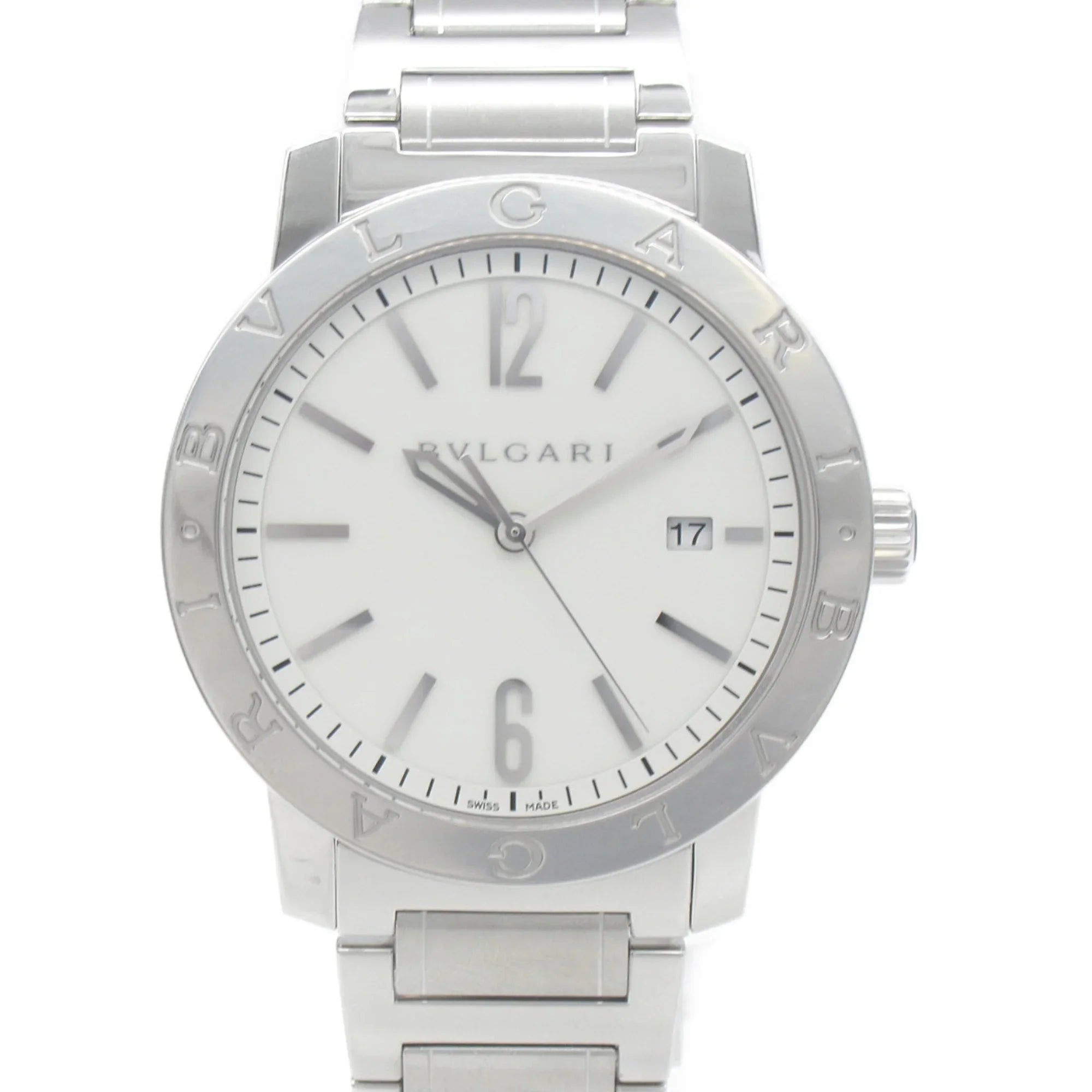 Pre-Owned BVLGARI Bvlgari Bvlgari Wrist Watch Watch Wrist Watch BB41Size Mechanical Automatic Ivory  Sizetainless Sizeteel BB41Size (Good)