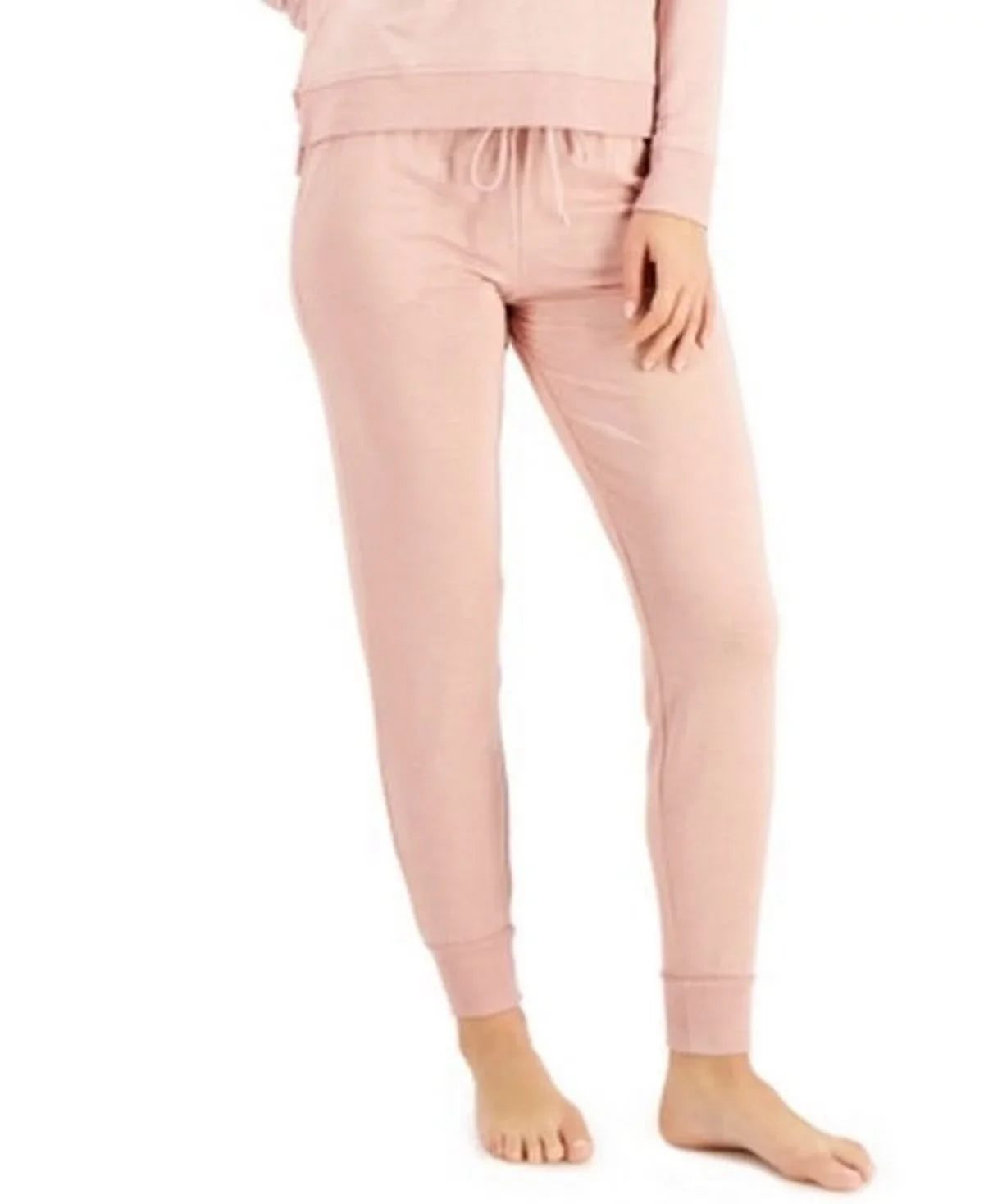 Alfani Ultra-Sizeoft Jogger Pajama Pants Peach Cordial Heather Sizeize Medium: M/peach cordial heather