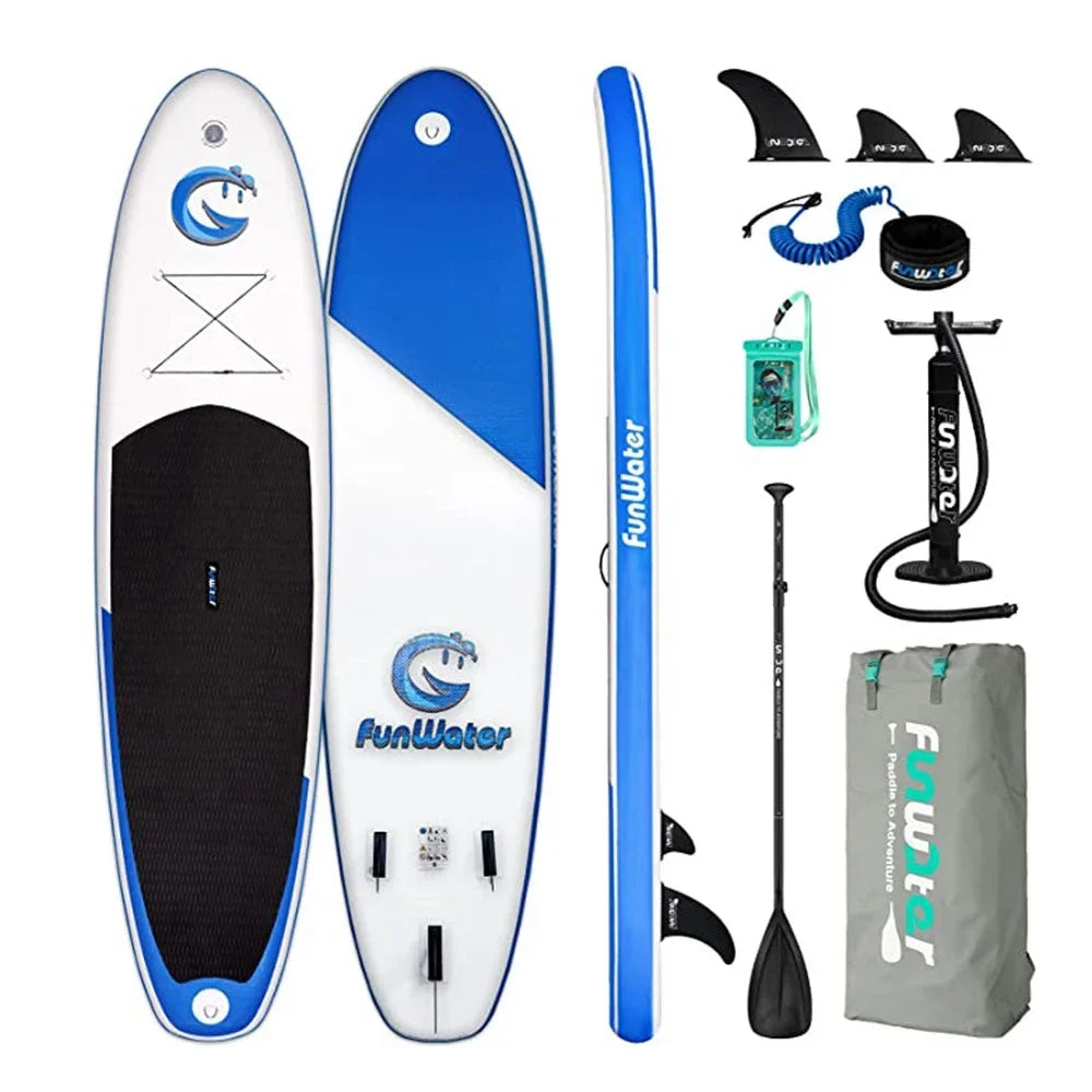Inflatable Sizetand-Up Paddle Board - 335 X 82 X 15 Cm, Max Load Bearing of 150KG - Complete Accessories, Adjustable Paddle and Pump, Travel Backpack