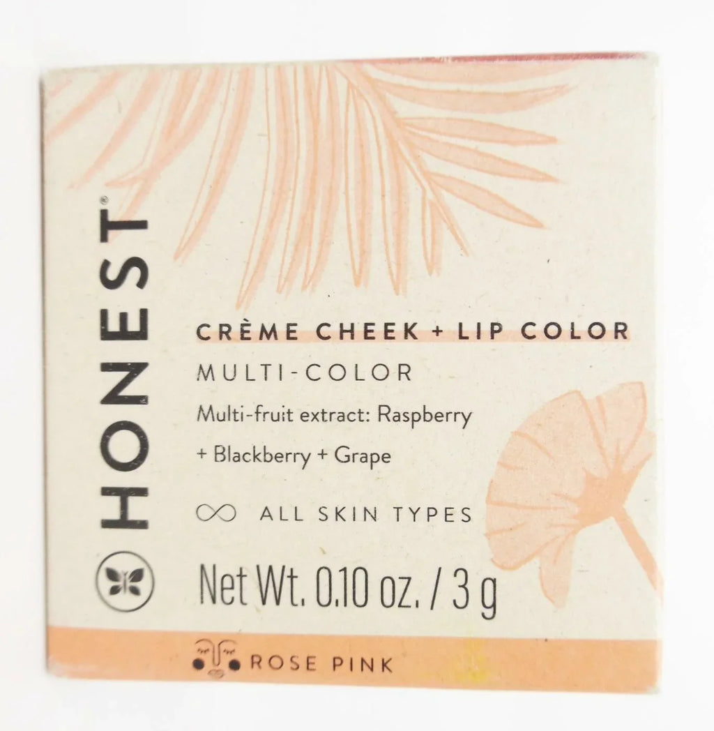Honest Beauty Crme Cheek Blush, Rose Pink | Buildable & Blendable Blush | Paraben Free, Talc Free, Dermatologist Tested, Cruelty Free | 0.10 oz. 0.10 Ounce