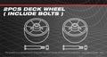 2PCSize Deck Wheel For Cub Cadet Z-Force L48 Zero Turn Mowers 48"