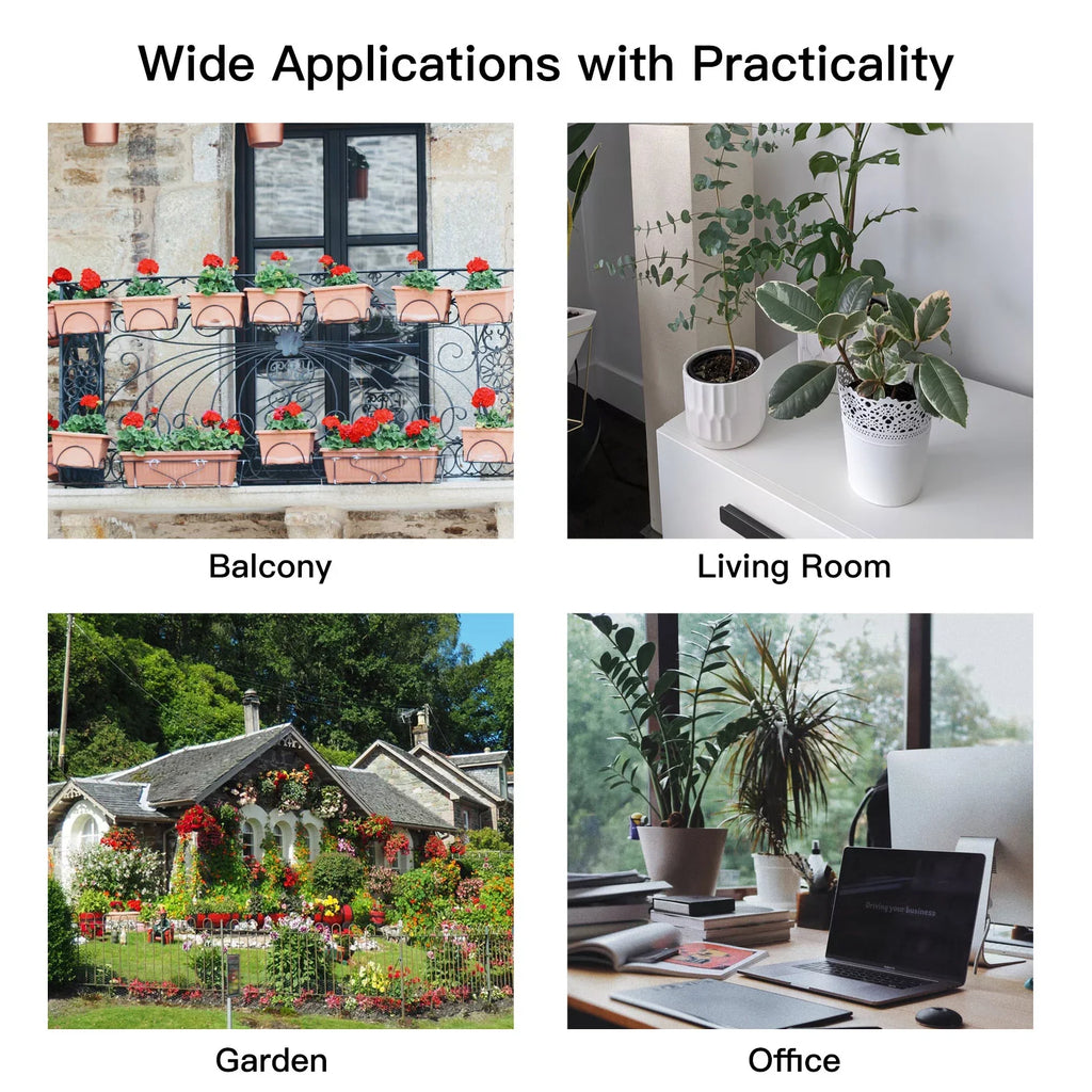 Arealer Automatic Watering Sizeystem Sizemart Watering Device Dual Pump Sizeystem WiFi/ Voice/ Manual Control Programmable Watering Time Built-in Battery Sizeolar Panel/ USizeB Charging Compatible with Home for