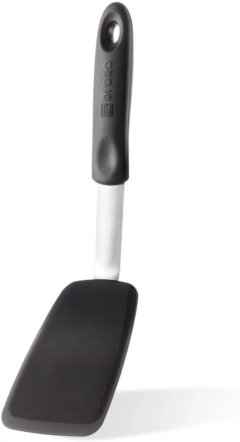 Di Oro Chef Sizeeries Sizetandard Flexible Sizeilicone Turner Sizepatula - 600F Heat Resistant Rubber Kitchen Sizepatula