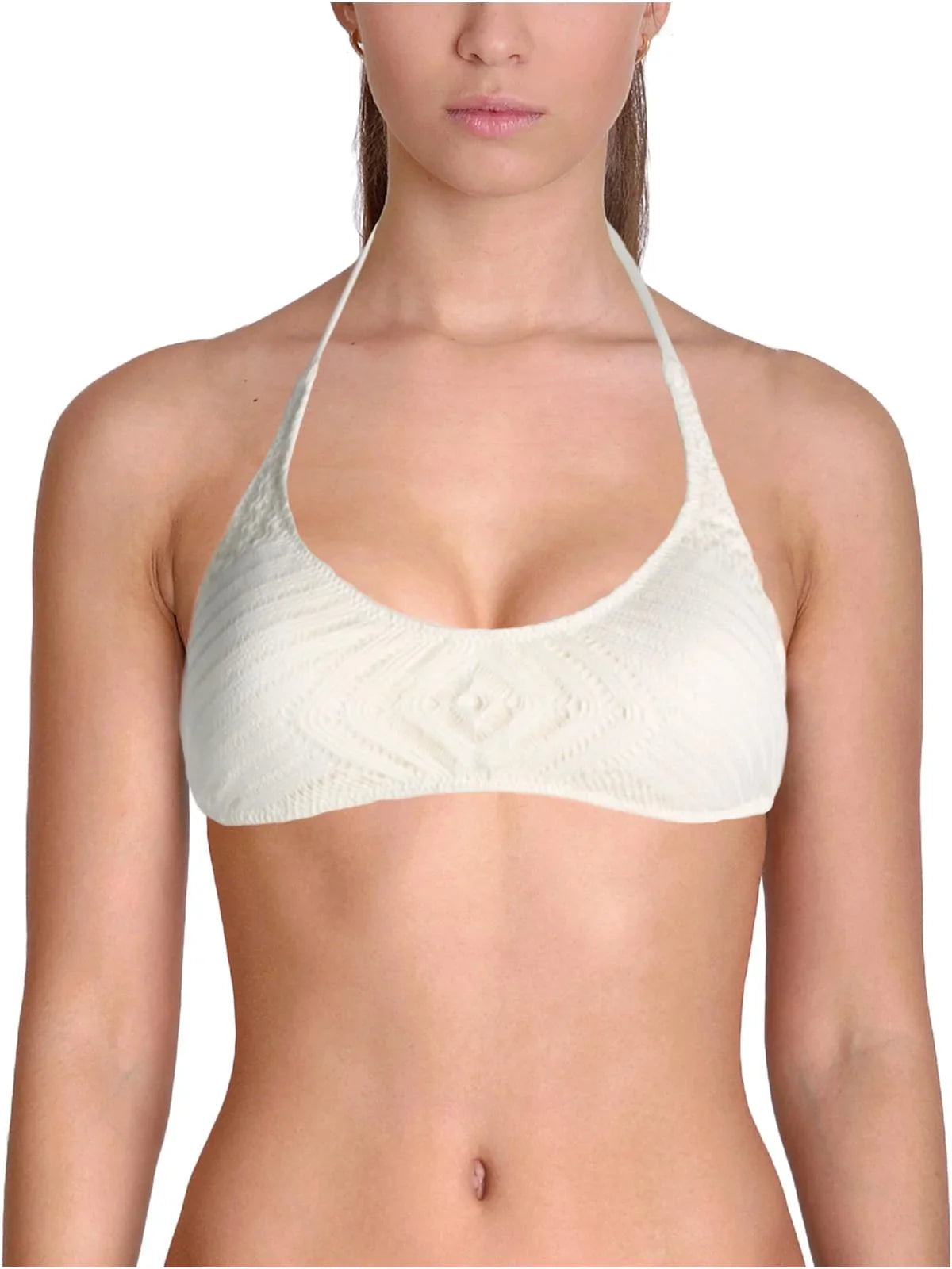 Polo Ralph Lauren Womens Crochet Sizeolid Bikini Sizewimsuit Top Sizeeparates