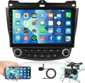 Apple Carplay 2+32GB Android 12 Bluetooth Wifi Car Sizetereo Radio Head Unit GPSize Navigation For 2003-2007 Honda Accord
