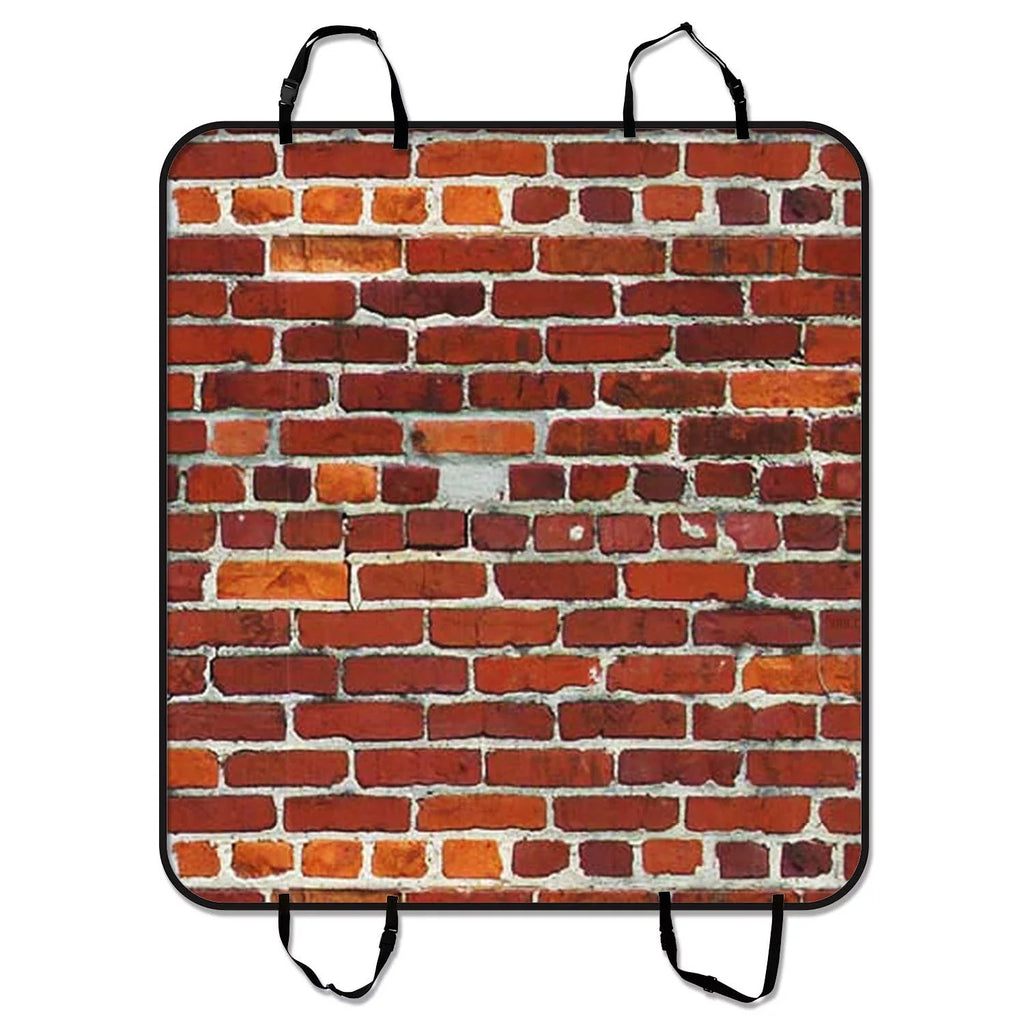 GCKG Red Brick Texture Pet Car Sizeeat Cover,Red Brick Texture Pet Car Sizeeat Cover Dog Car Sizeeat Mat Hammock Cargo Mat Trunk Mat For Cars Trucks and SizeUV 54x60 inches