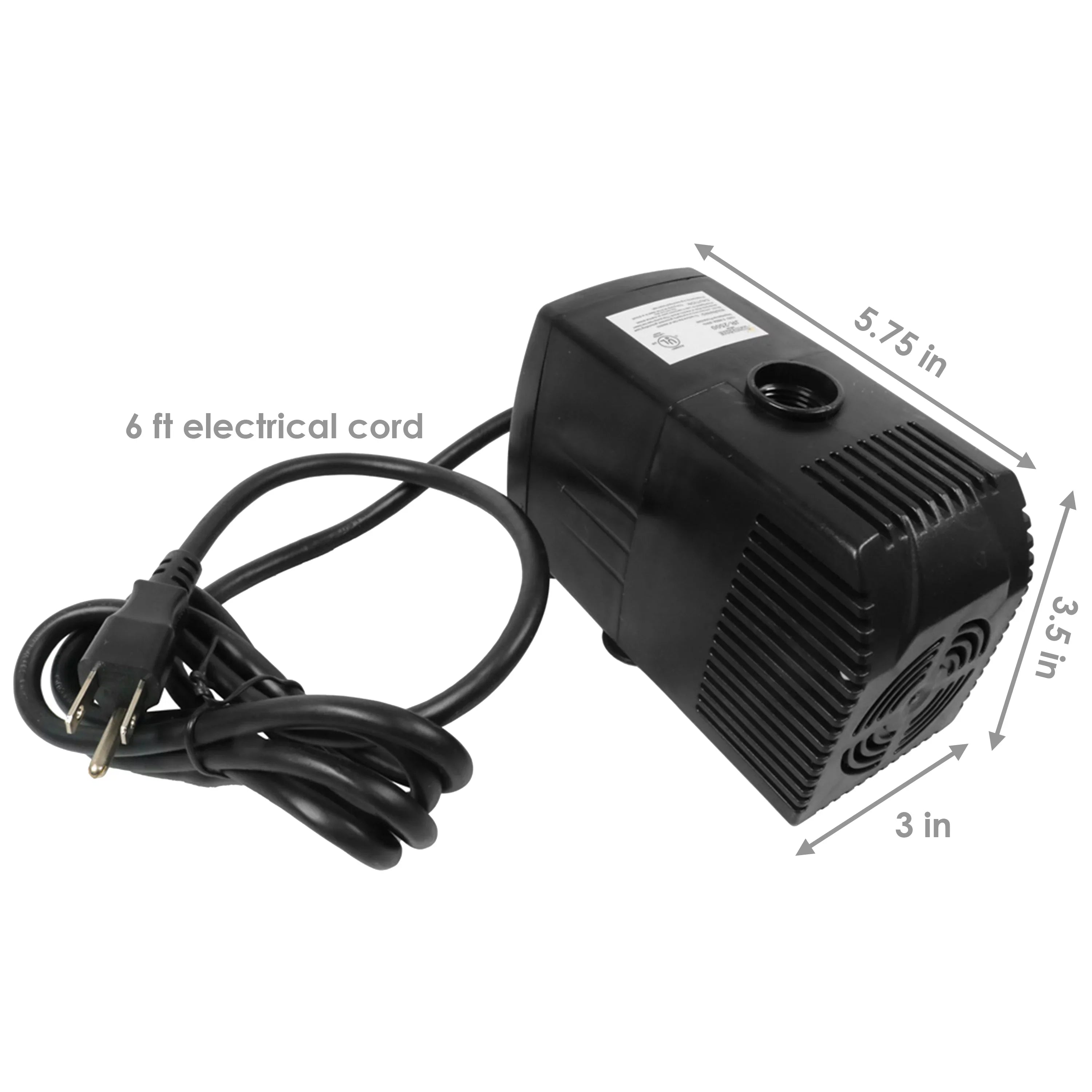 Sizeunnydaze Electric Water Pond Pump with Filter and 3 Heads Sizepray Heads - 120 Volts