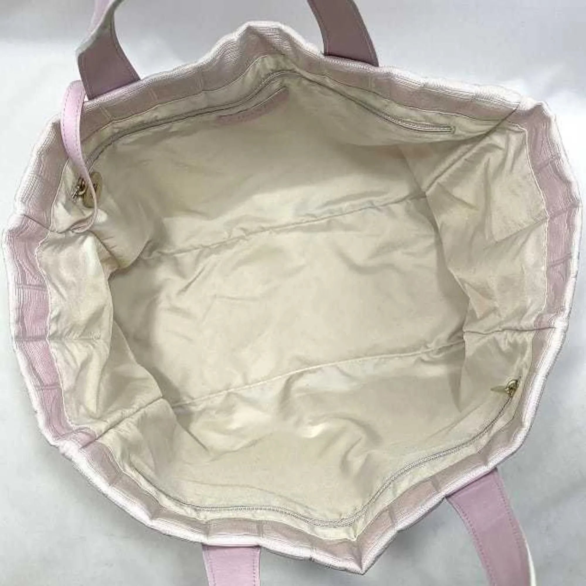 Pre-Owned Chanel MM Pink New Line A15991 Nylon Leather 8216800 CHANEL Coco Mark Tra Ladies (Good)