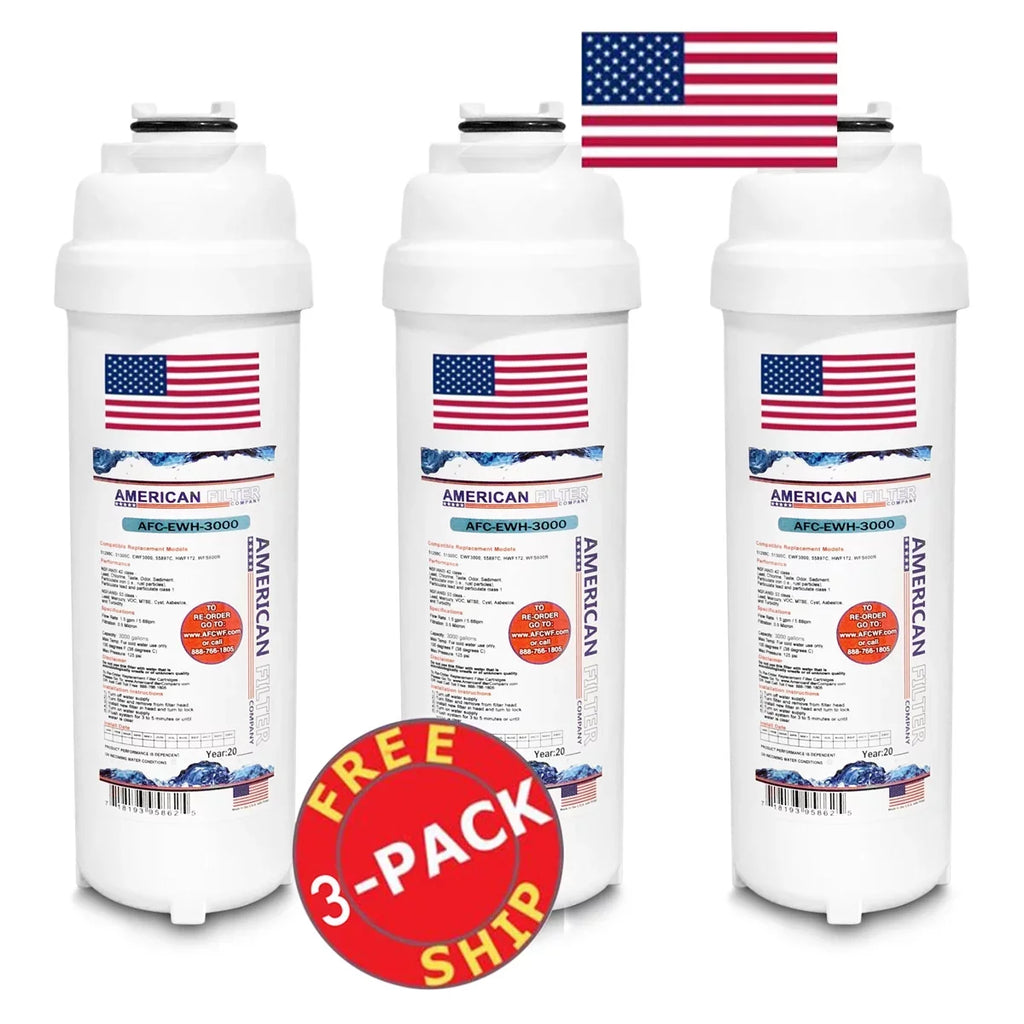 AFC Brand , Water Filters , Model # AFC-EWH-3000 , Compatible with WaterSizeentry® LZSizeTL8WSizeVRLK - 3 Pack - Made in U.Size.A.