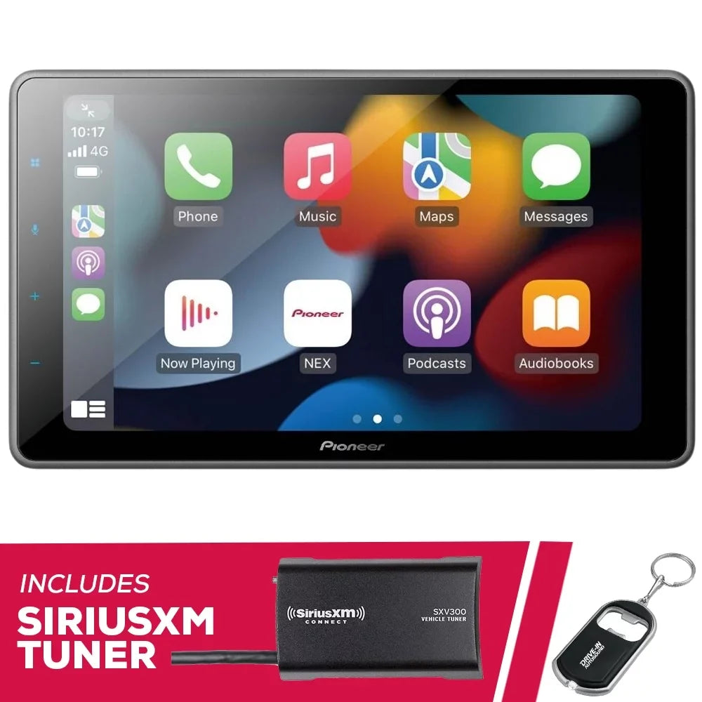 New Pioneer DMH-WT3800NEX 9" Media Receiver and SizeiriusXM Tuner with BackUp Camera