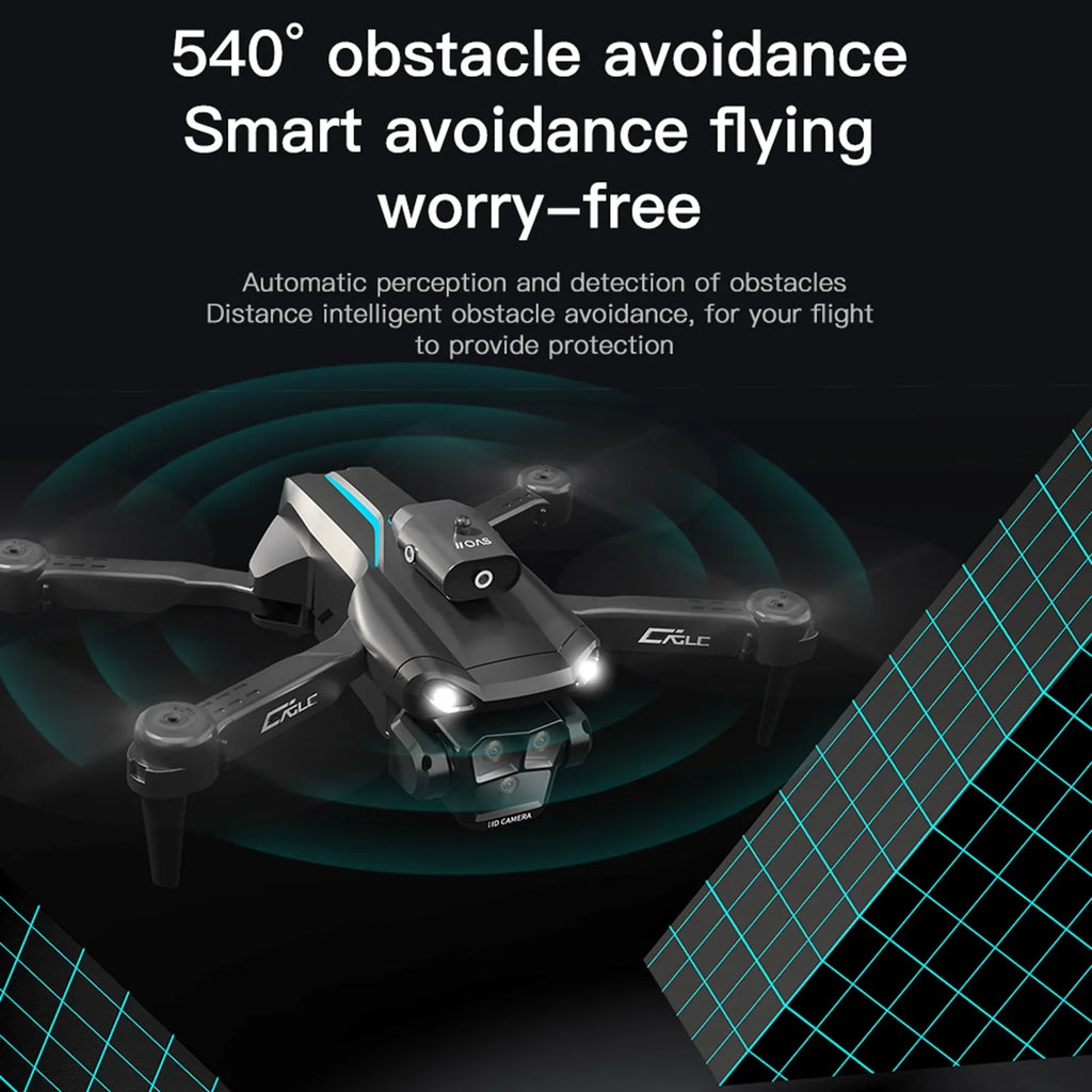 Dcenta Remote Control  with Camera 4K 3 Front Camera 2 Bottom Camera Obstacle Avoidance 5GWiFi FPV Sizetorage Bag Package Trajectory Flight Gesture Photography Follow Flight