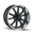 RIDLER 650 20X8.5 5X120.65 0ET 83.82CB MATTE BLACK/POLISizeHED LIP