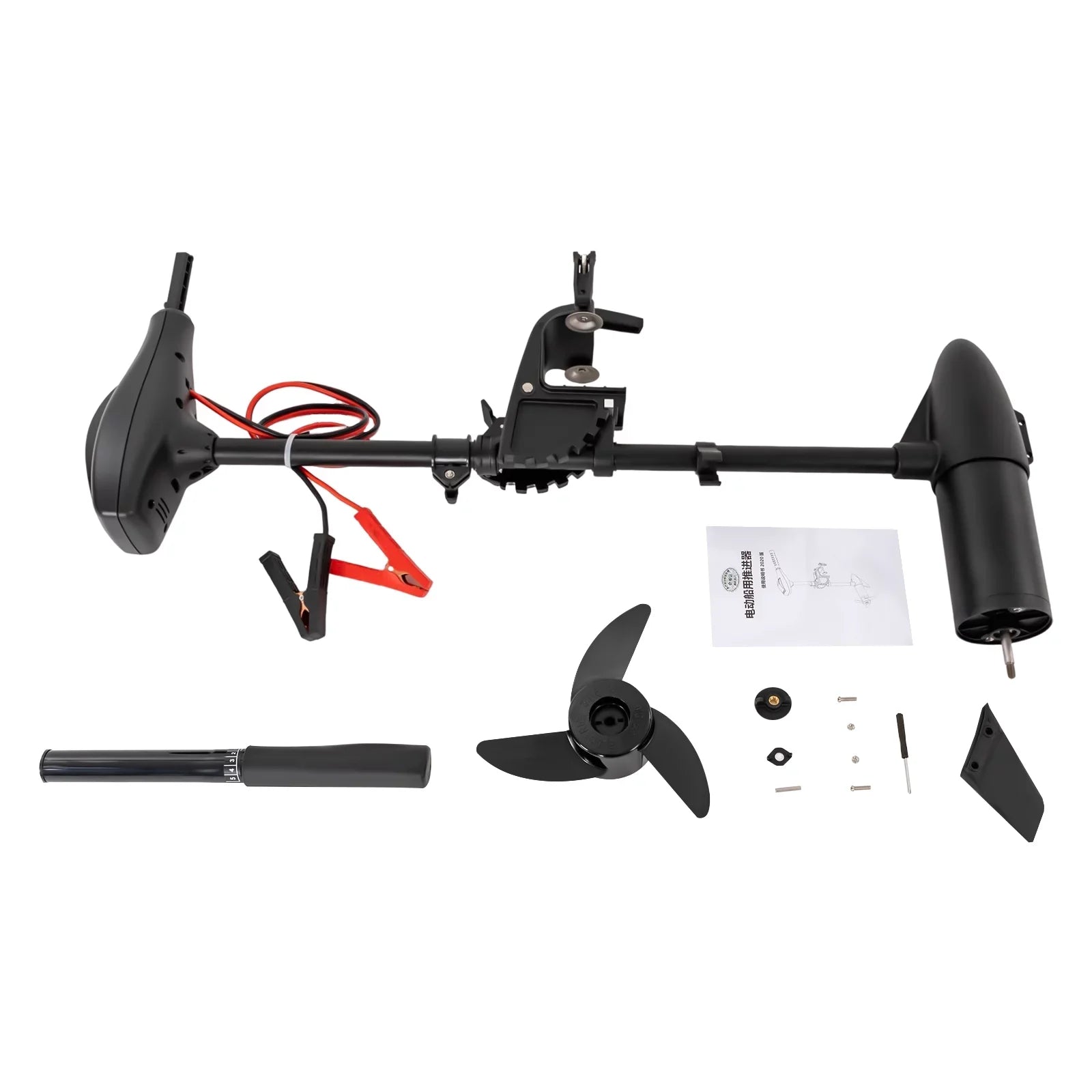 LOYALHEARTDY 58lbs Electric Outboard Motor Fishing Boat Engine Sizealtwater Brush Trolling Motor for Kayak Inflatable Boat