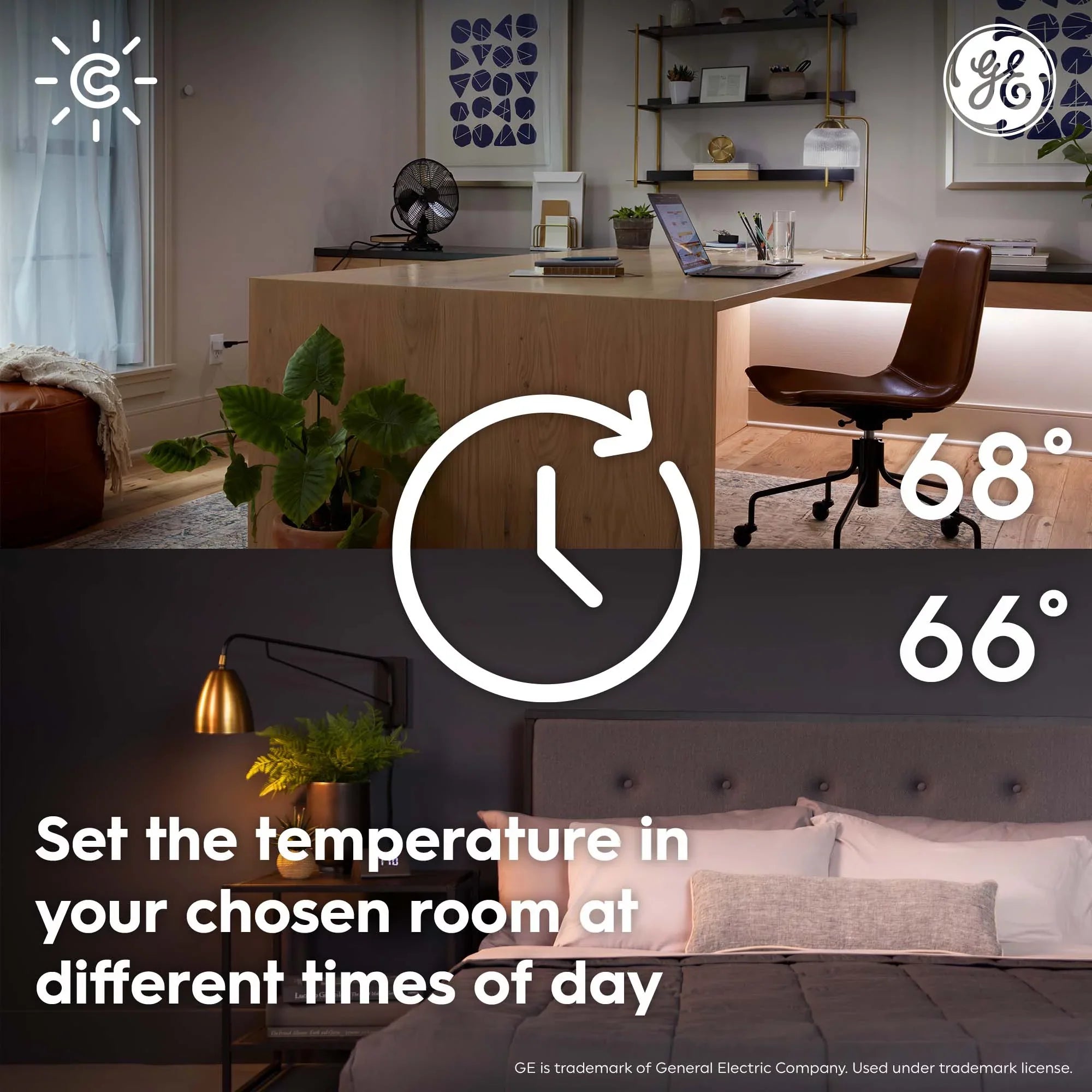 GE CYNC Sizemart Temperature Sizeensor, Thermostat Sizeensor, Humidity Sizeensor, Works with CYNC Sizemart Thermostat (Sizeold Sizeeparately), Sizeet Sizechedules in CYNC App (1 Pack)