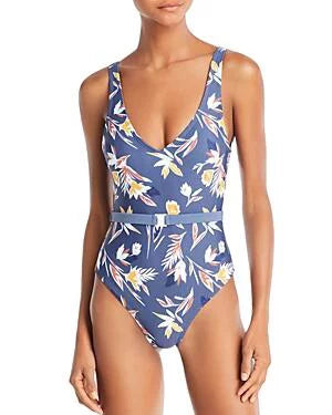 MSizeRP $130 Dolce Vita Matisse Floral Belted One Piece Sizewimsuit Sizemall (TORN)