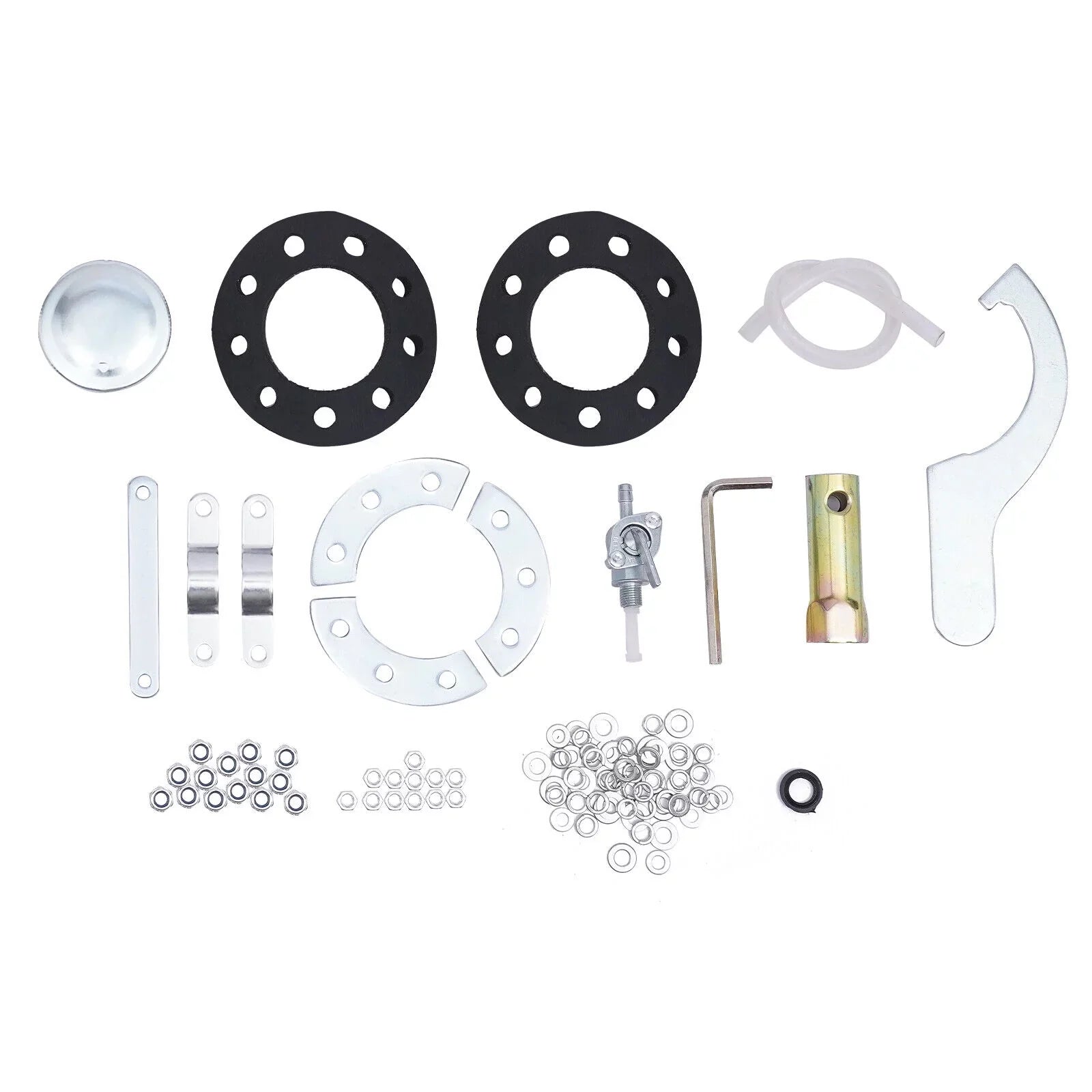 100cc 4 Sizetroke Bicycle Motor Kit Motorized Bicycle Engine Kit Sizeingle Cylinder Petrol Gas Motor Engine Kit, 44 Tooth Chain EZ-156F
