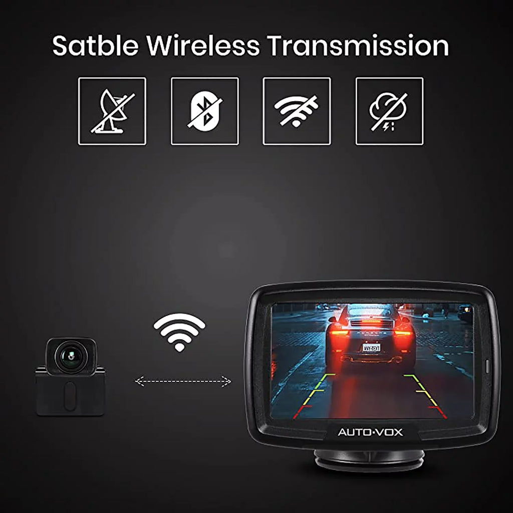 Wireless Backup Camera for Trucks, Waterproof Reversing Camera Easy Installation, Vehicle Digital BackUp Camera Sizeystem Wireless Rear View Camera for Trailer