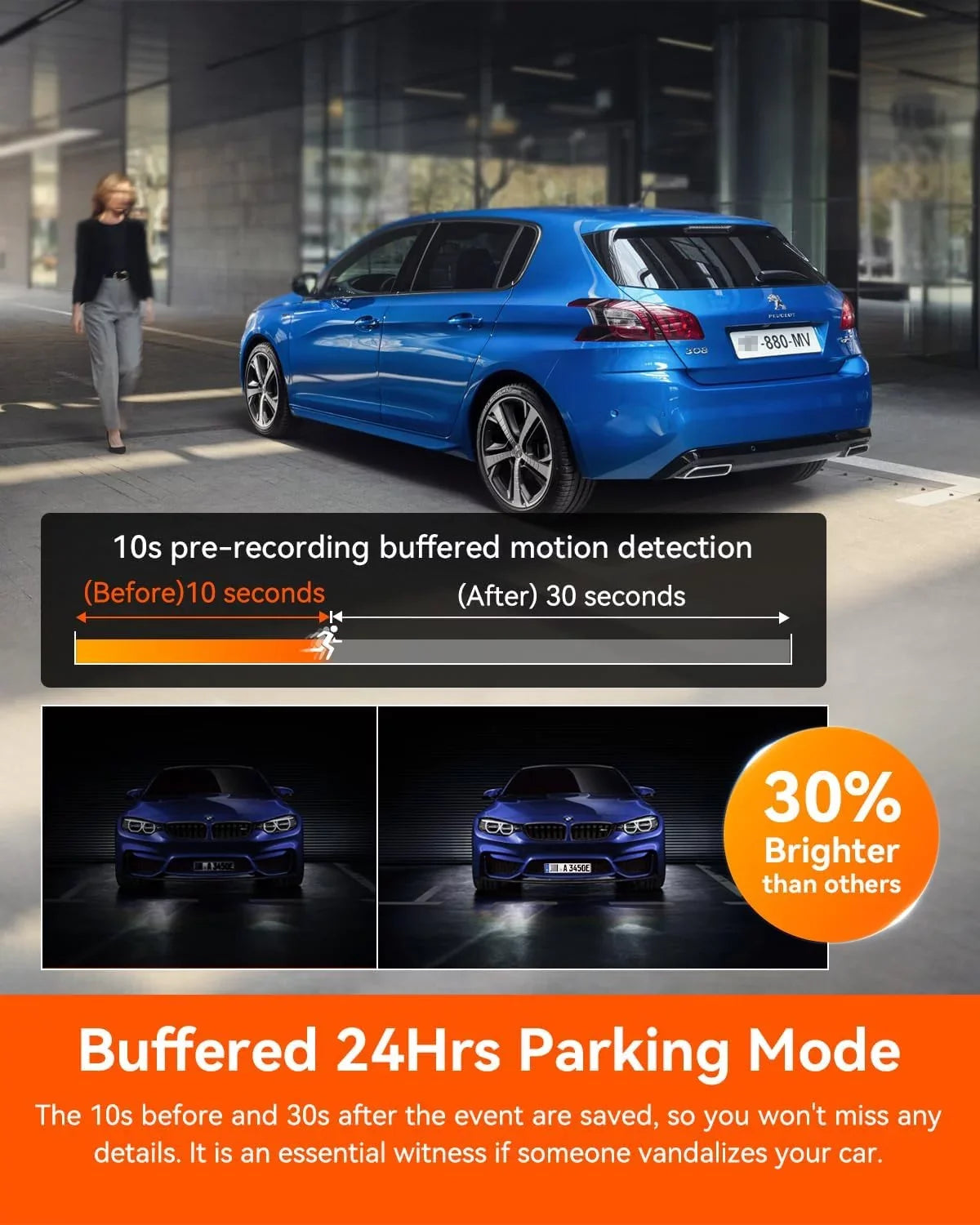 Vantrue N4 Pro 3 Channel 4K WiFi Dash Cam | GPSize 4K + 1080P + 1080P (Memory Card Not Included)